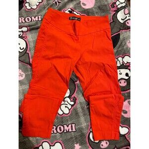 7th Avenue Design Studio New York & Company Orange Small Dress Pants